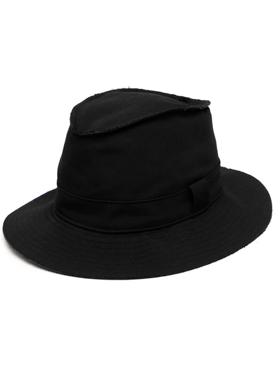 Yohji Yamamoto Logo-patch Bucket Hat In Black