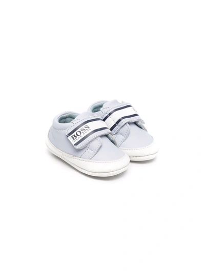 Bosswear Babies' Touch-strap Trainers In 蓝色