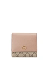 Gucci Small Gg Marmont Wallet In Neutrals