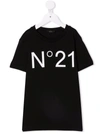 N°21 LOGO印花短袖T恤