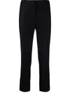 Fabiana Filippi Mid-rise Cropped Trousers In Schwarz