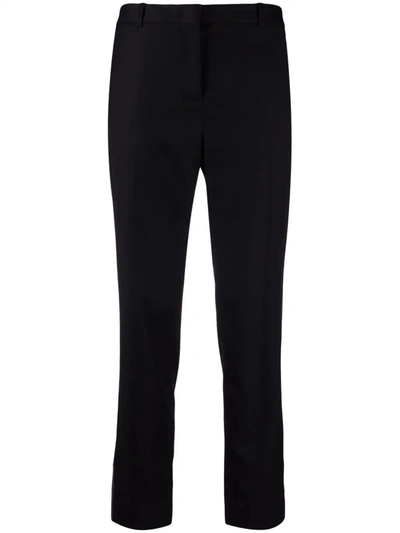 Fabiana Filippi Mid-rise Cropped Trousers In Schwarz