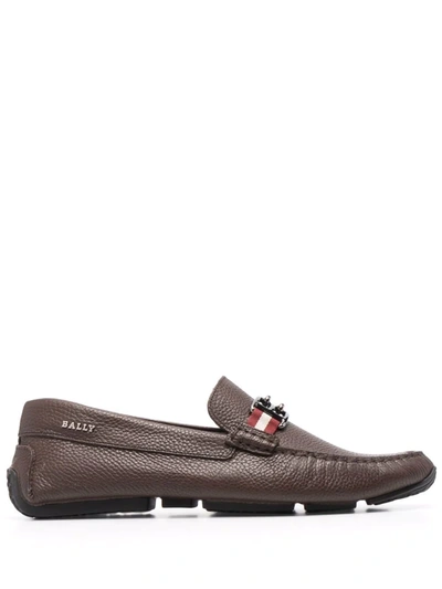 Bally Horsebit-embellished Driving Loafers In Brown