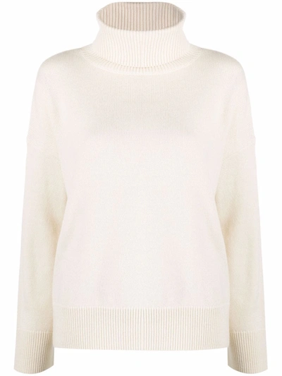 Co Wool And Cashmere Turtleneck Sweater In Ivory