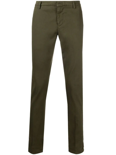 Dondup Gaubert Stretch Cotton Pants Trousers In Green