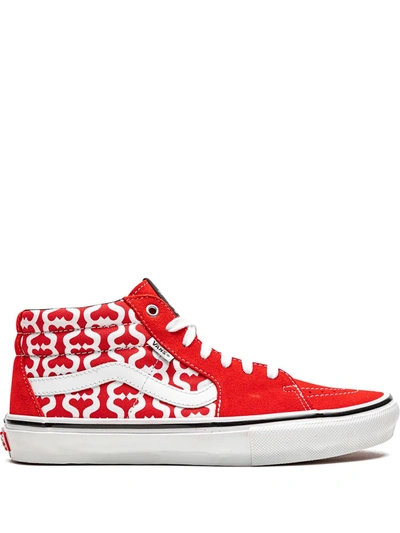 Vans X Supreme Grosso Mid Sneakers In Red