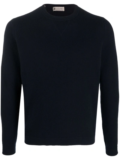 Colombo Long-sleeve Cashmere Jumper In Blue