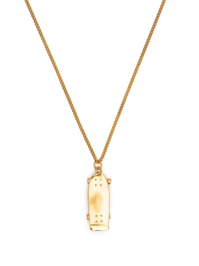 Ambush Skateboard Pendant Necklace In Gold