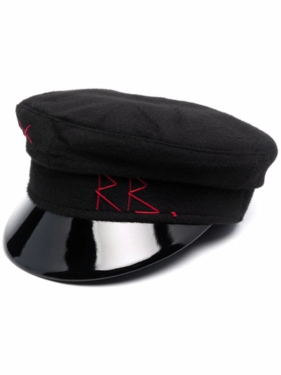 Ruslan Baginskiy Embroidered Logo Baker Boy Hat In Black