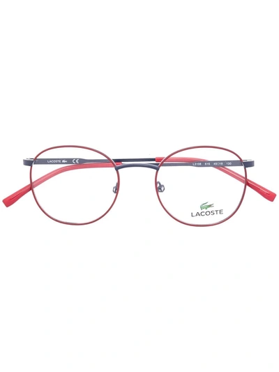 Lacoste Kids' Logo-print Round-frame Glasses