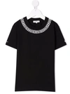 Givenchy Chain-print Cotton T-shirt In Black