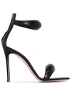 Gianvito Rossi Bijoux 105mm Leather Sandals In Black