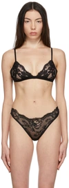 LA PERLA BLACK LACE SOUPLE TRIANGLE BRA