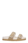 GIA X PERNILLE TEISBAEK PERNI 11 FLATS IN BEIGE LEATHER,PERNI11A130