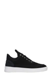 FILLING PIECES FILLING PIECES LOW TOP RIPPLE SNEAKERS IN BLACK NUBUCK,25127261861