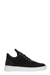 Filling Pieces Low Top Ripple Sneakers In Black Leather In Black