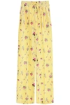 RED VALENTINO SWEET ROSES PRINT VELVET TROUSERS,WR3RBE55601 A16