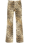 ETRO LEOPARD PRINT FLARED JEANS,18486 9047 0800