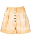ULLA JOHNSON ARES BLEACHED SHORTS