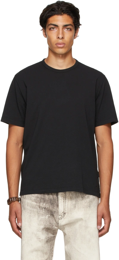 Our Legacy New Box Cotton Crew-neck T-shirt In Black Clean Jersey