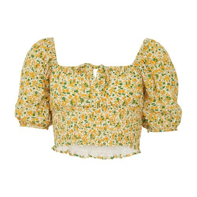 Faithfull The Brand Blouse Rovenza In Rosemary Floral Print