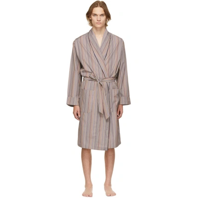 Paul Smith Signature Stripe Dressing Gown - Multicolour In 92 Multi