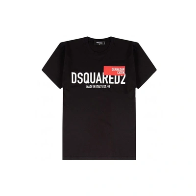 Dsquared2 Logo-print Cotton T-shirt In Black