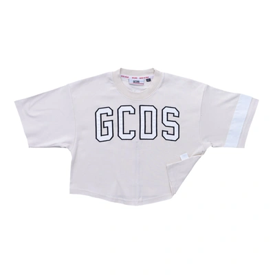 Gcds T-shirts And Polos Grey In White