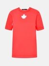 DSQUARED2 RED COTTON T-SHIRT