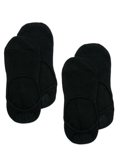 Hugo Boss Invisible Socks Pack Of 2 In 黑色