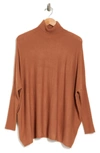 Joseph A Oversized Boxy Turtleneck In Camel New Color