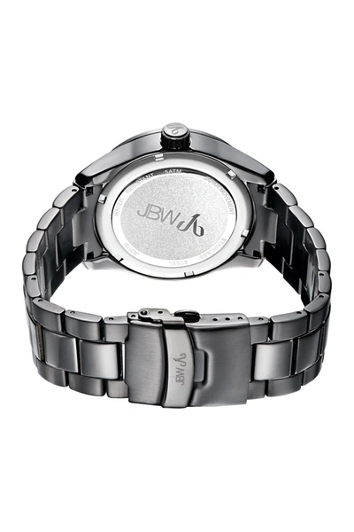 Jbw Bond Black Ion Plated Stainless Steel Diamond Watch, 44mm