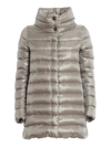 Herno Amelia Ultralight Padded Coat In Gray In Grey