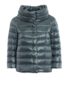 Herno Sofia Green Nylon Padded Jacket In Green