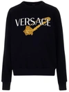 VERSACE VERSACE MEDUSA EMBROIDERED CREWNECK SWEATSHIRT