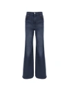 CHLOÉ CHLOÉ LOGO PRINT WIDE LEG JEANS