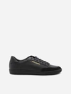 Saint Laurent Sole Contrast Reinforced Toe Cap Sneakers In Black