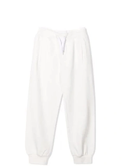 Fendi Kids' Childrens Fleece Trousers In White