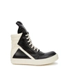 Rick Owens Geobasket Leather High-top Sneakers In Multi
