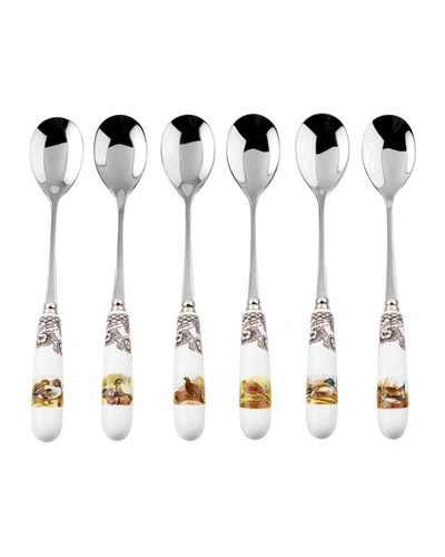 Spode Woodland Cutlery Set Of 6 Tea Spoons