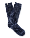 Ugg Leda Cozy Stretch Crew Socks In Navy