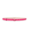 Versace La Medusa 20mm Leather Belt In Fuxia-fuxia-versa
