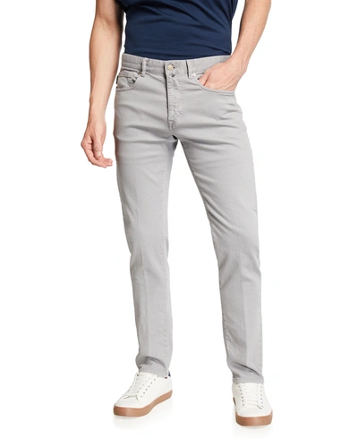Incotex Men's Slim-fit Denim Jeans In Medium Grey911