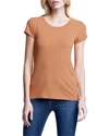 L Agence L'agence Cory Cotton Tee In Dark Camel