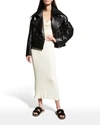 Nanushka Black Regenerated Leather Ado Jacket In Black