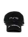 BALENCIAGA X PLAYSTATION PS5 BASEBALL CAP BLACK AND WHITE