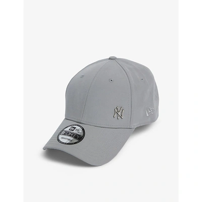 New Era 9forty Flawless New York Yankees Canvas Baseball Cap In Grey