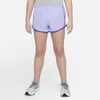 Nike Dri-fit Tempo Big Kids' Running Shorts (extended Size) In Purple Pulse,white,lapis,white