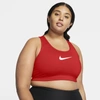 Nike Swoosh Women's Medium-support Non-padded Sports Bra In Chile Red,black