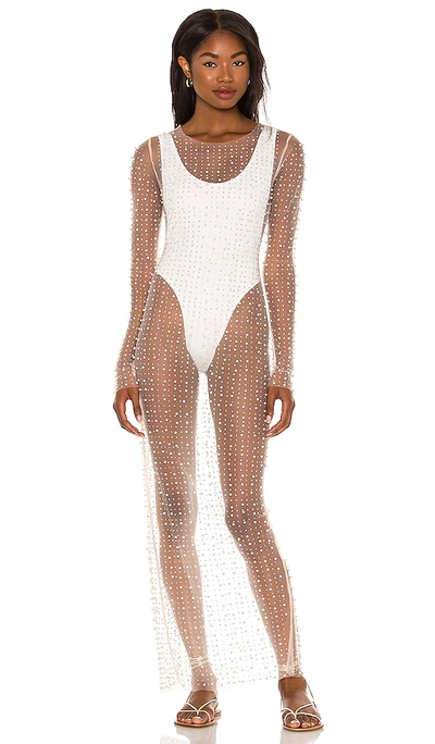 Beach Bunny Champagne Nights Mesh Dress In Nude